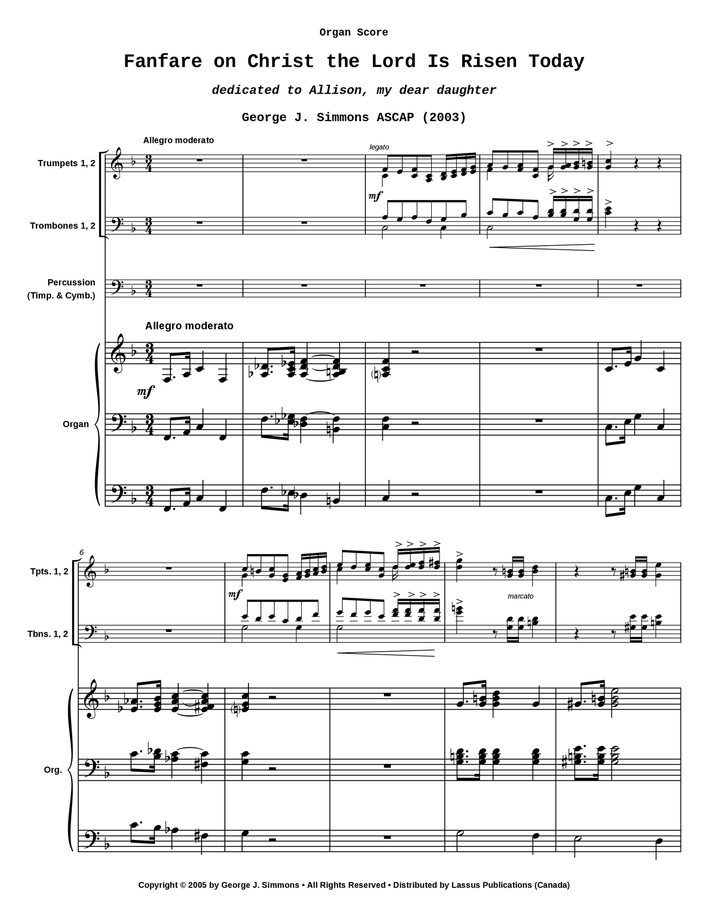 Fanfare on Christ the Lord Is Risen Today
