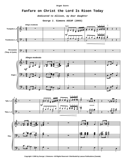 Fanfare on Christ the Lord Is Risen Today