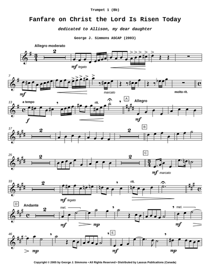 Fanfare on Christ the Lord Is Risen Today