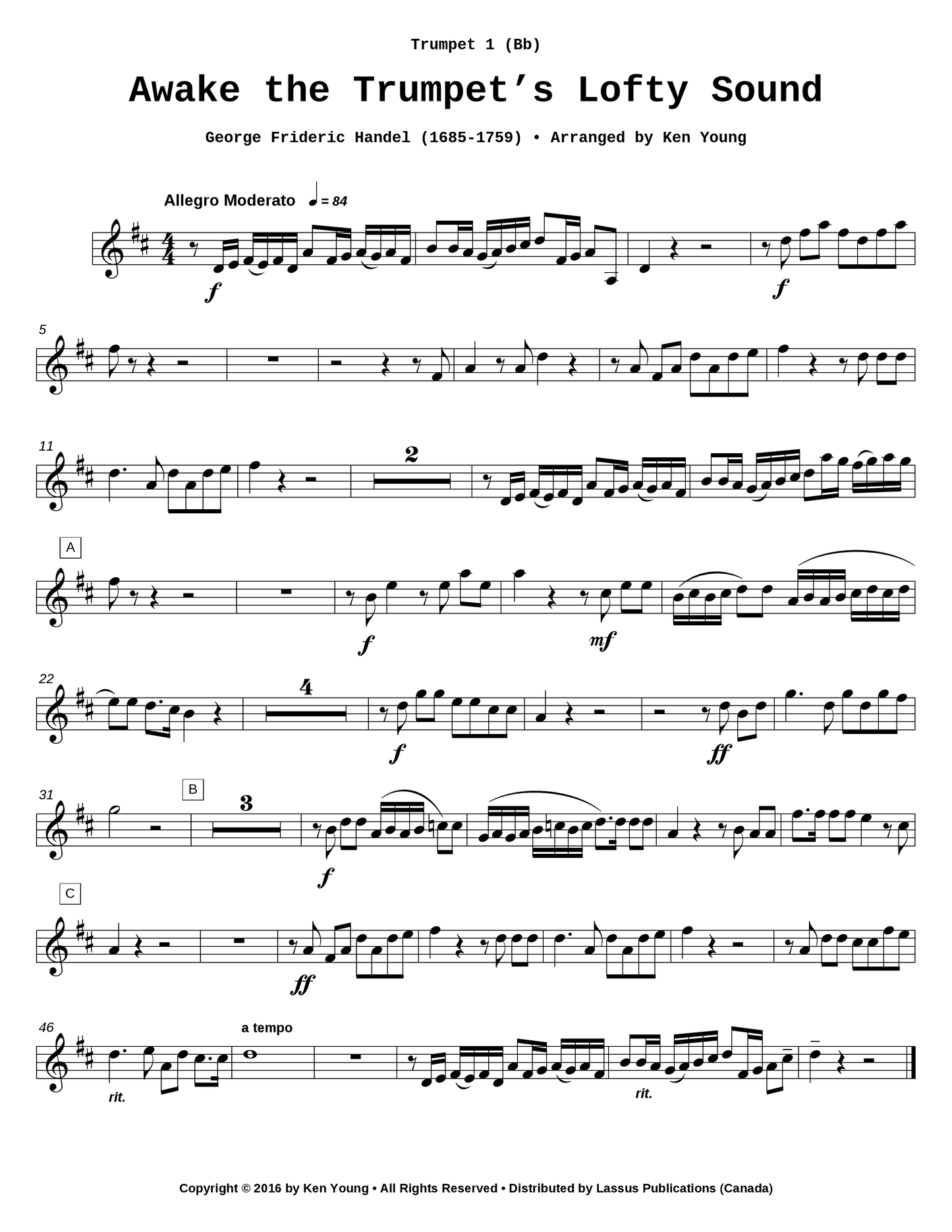 Awake the Trumpet's Lofty Sound