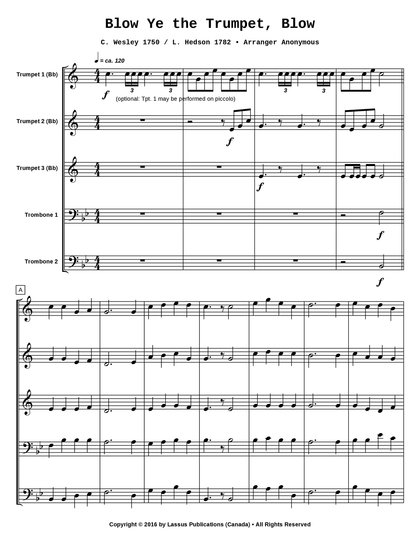 Blow Ye the Trumpet, Blow
