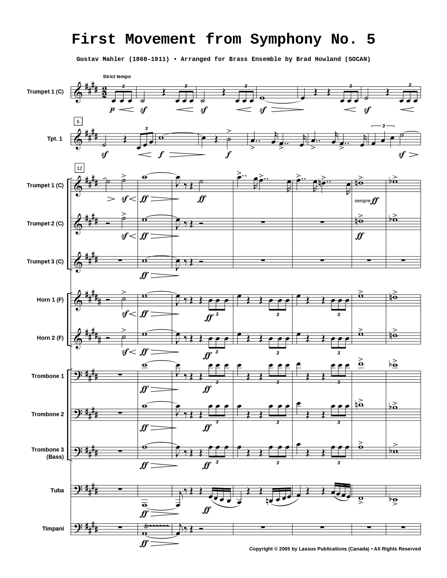 First Movement from Symphony #5