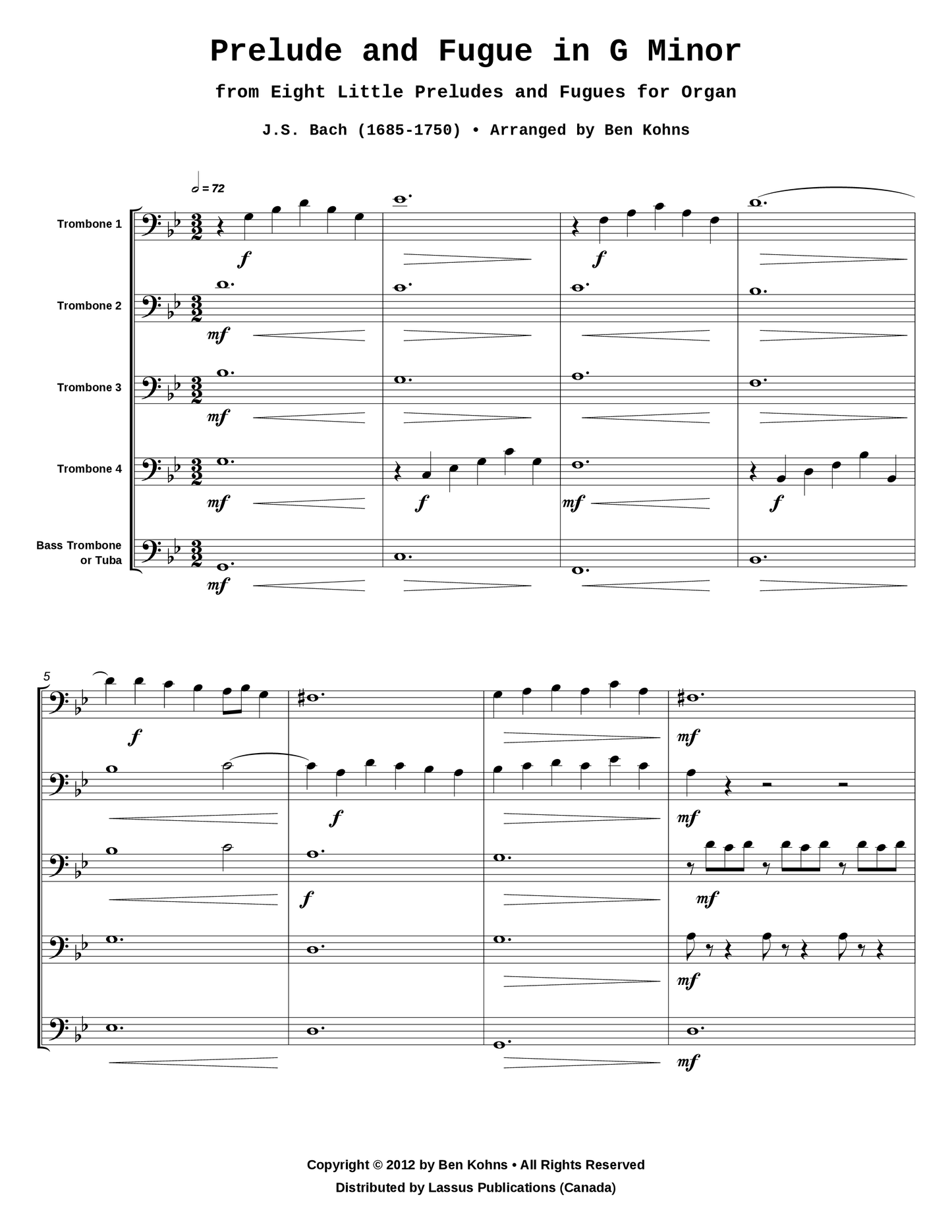 Prelude and Fugue in G Minor