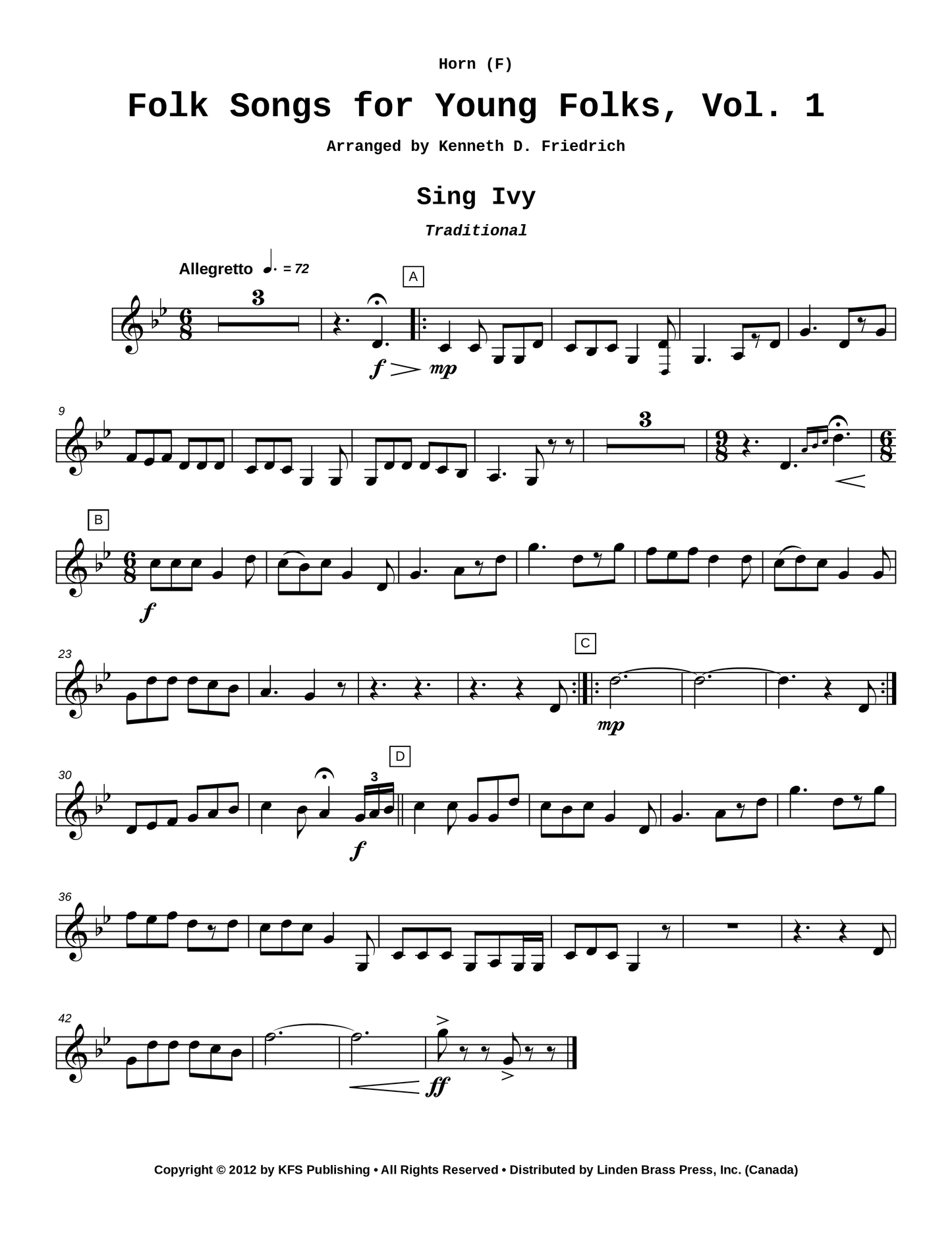 Folk Songs for Young Folks, Vol. 1