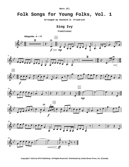 Folk Songs for Young Folks, Vol. 1