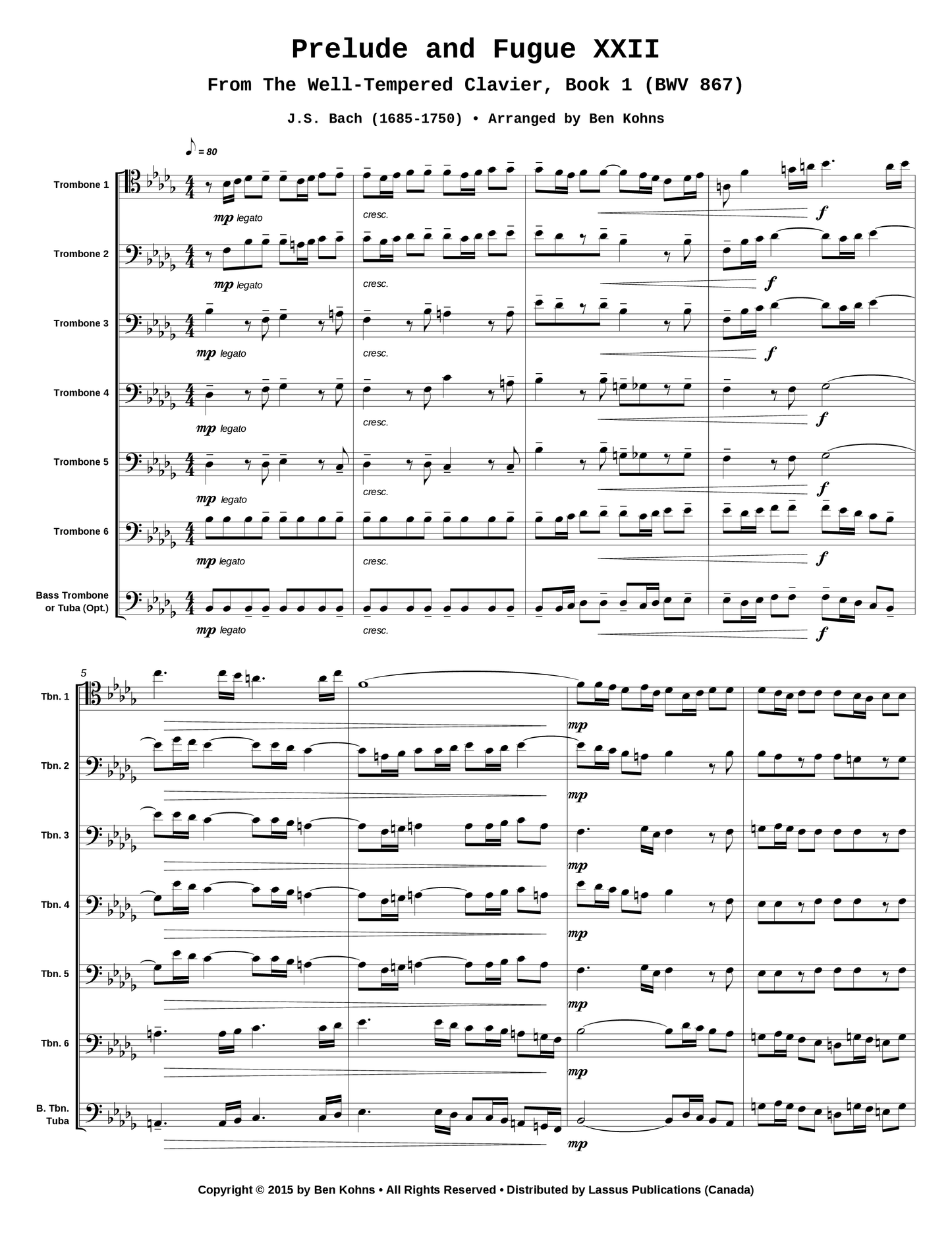 Prelude and Fugue in Bb Minor