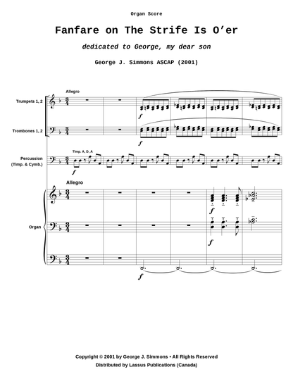 Fanfare on The Strife Is O'er