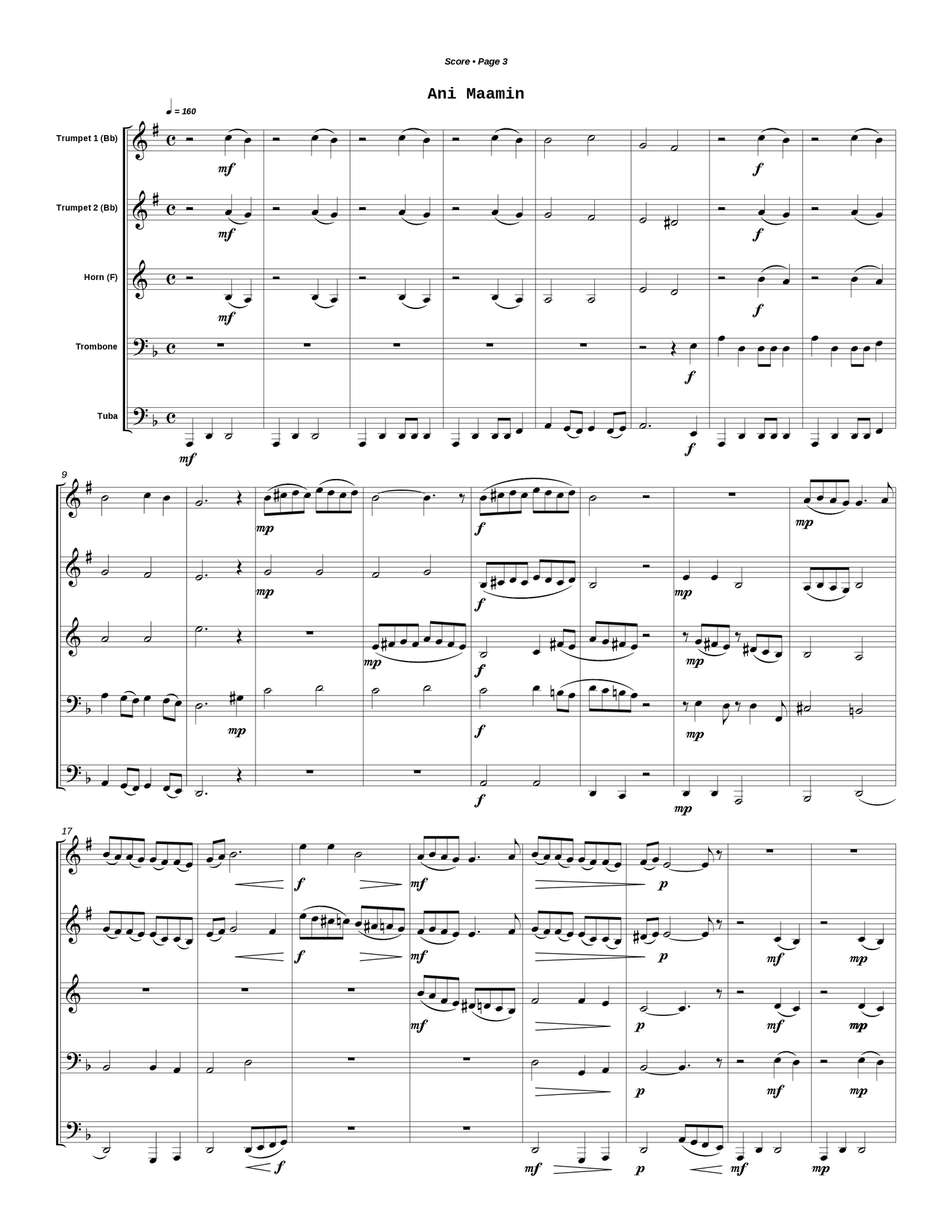 Two Jewish Folk Songs