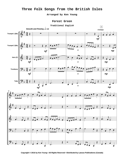 Three Folk Songs from the British Isles
