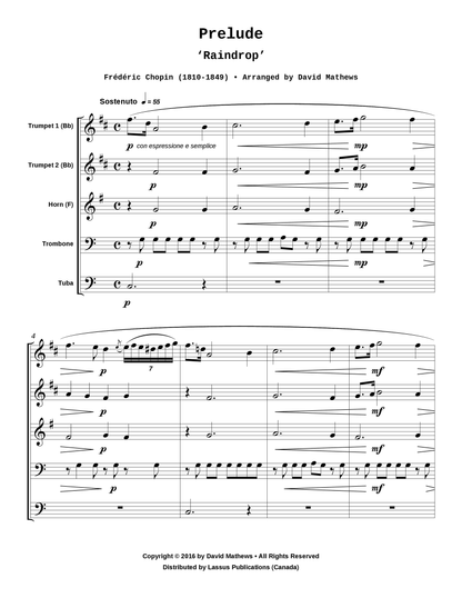 Prelude 'Raindrop'