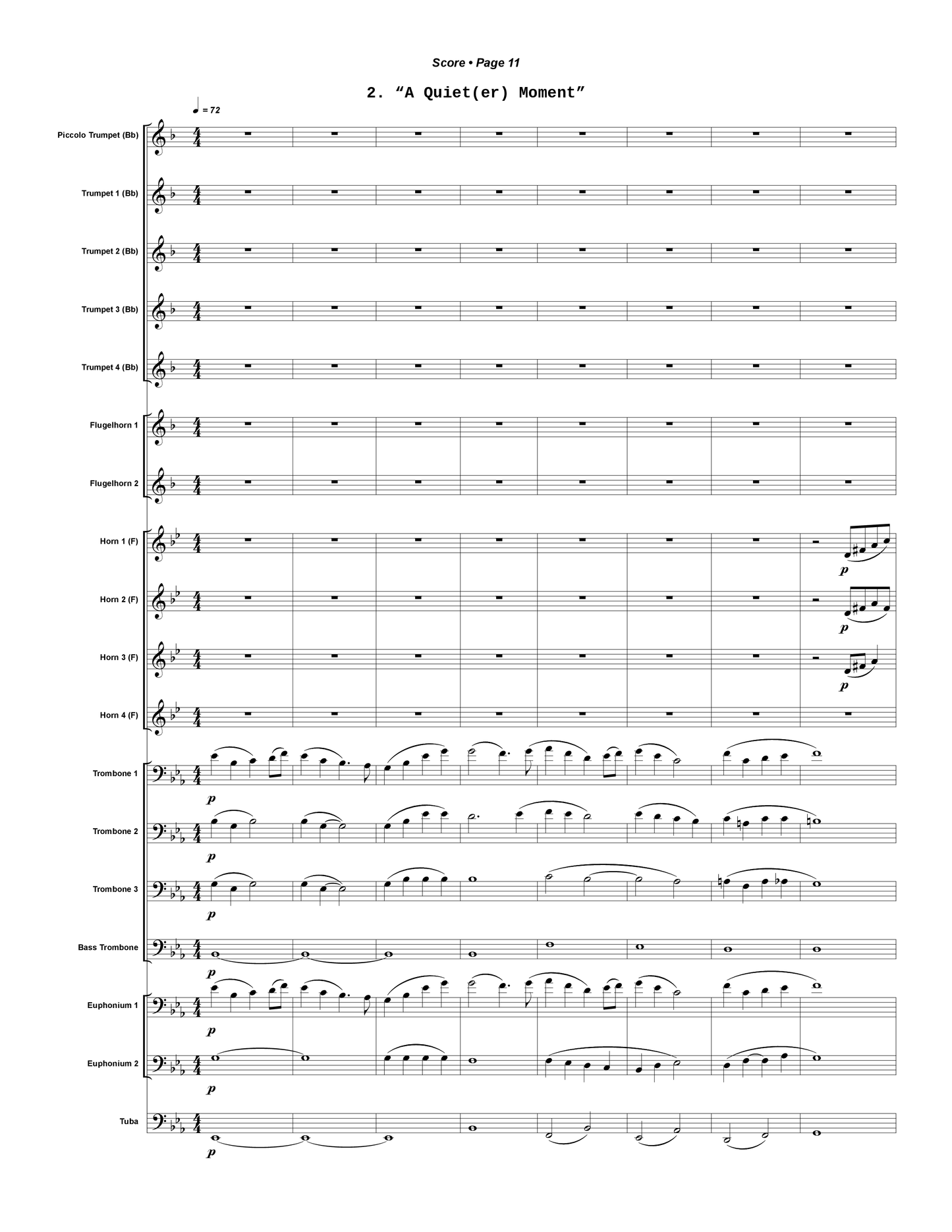 Four Miniatures for Brass