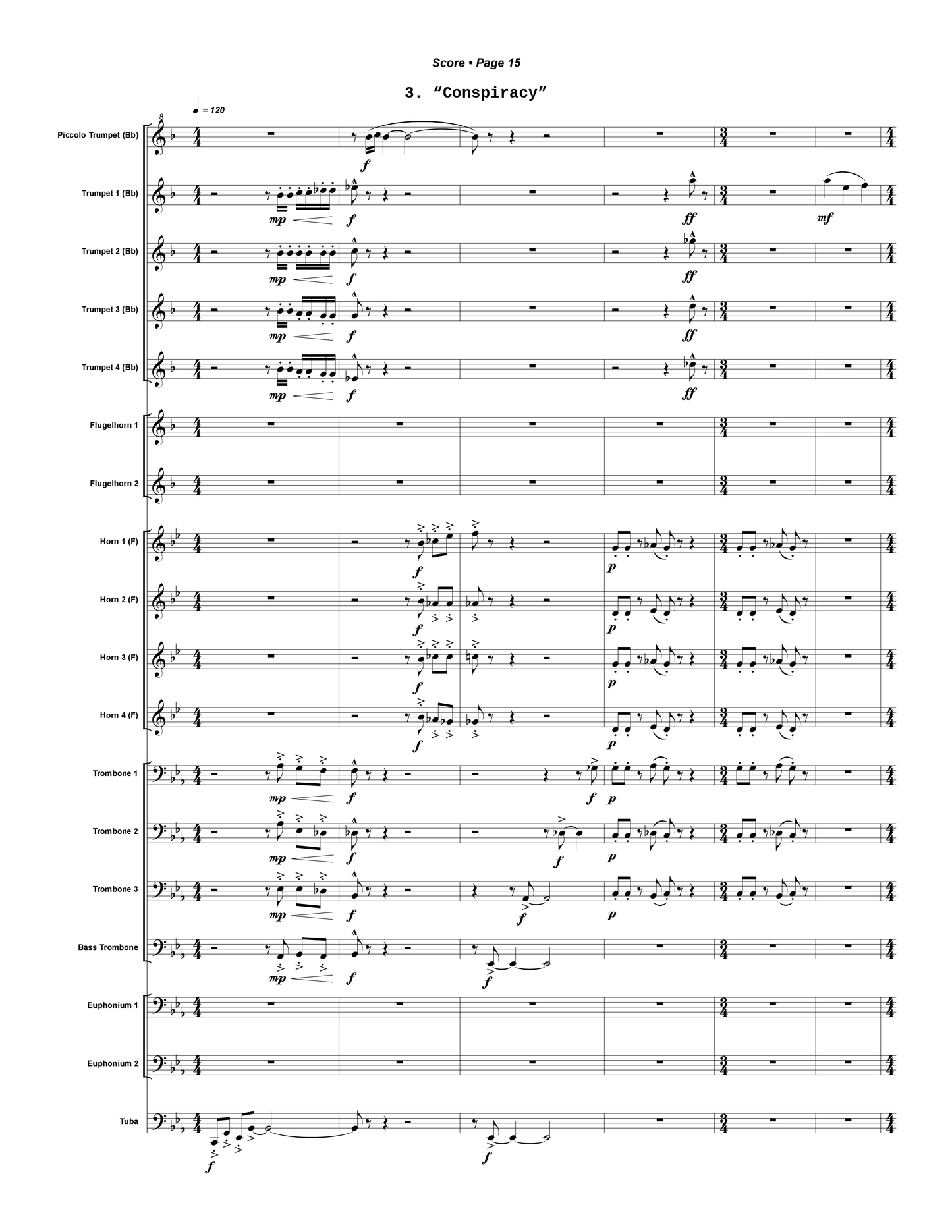 Four Miniatures for Brass