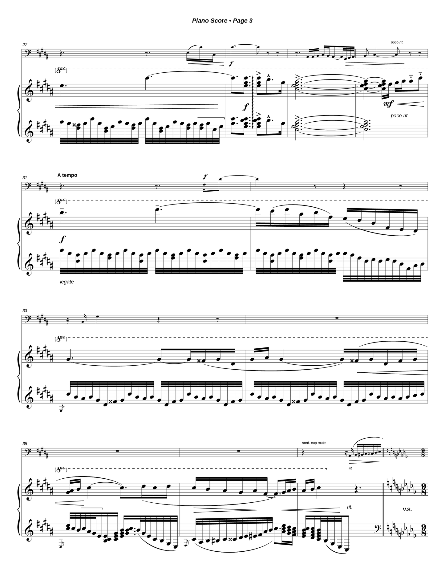 Romance for Bass Instrument and Piano