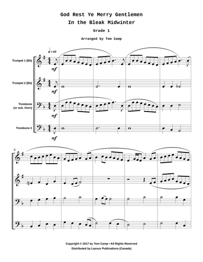 God Rest Ye / In the Bleak (Grade 1)