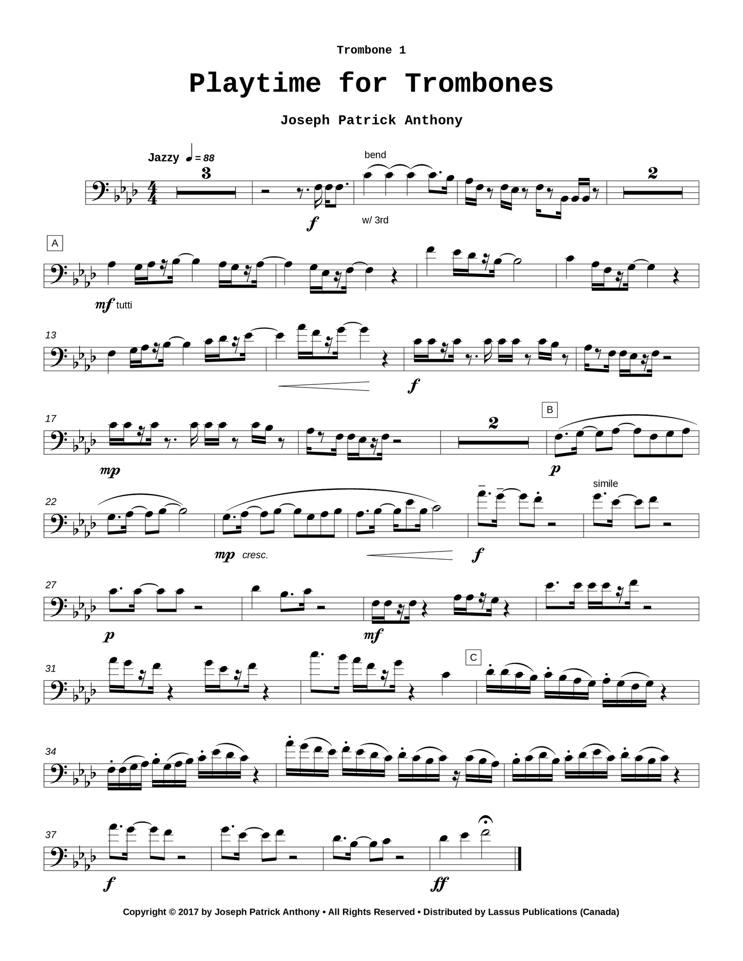Playtime for Trombones