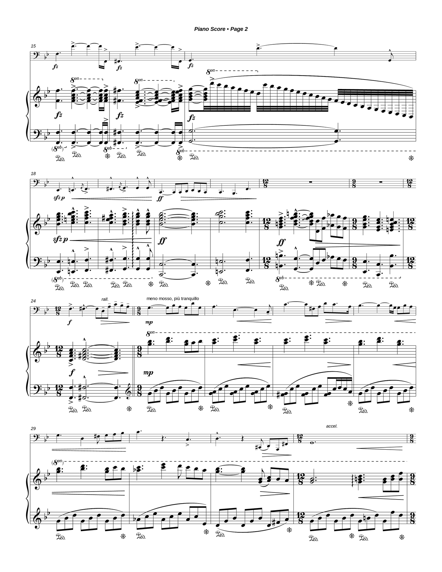 Fantasticando for Bass Trombone and Piano
