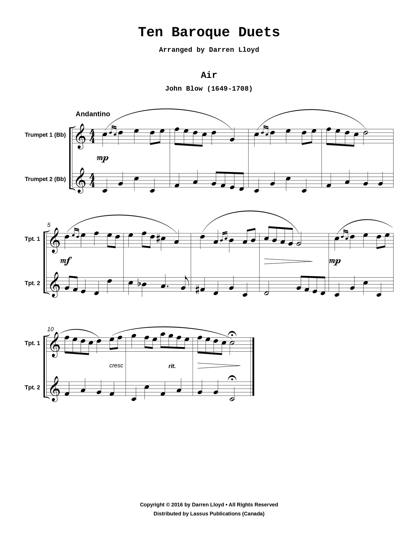 Ten Baroque Duets