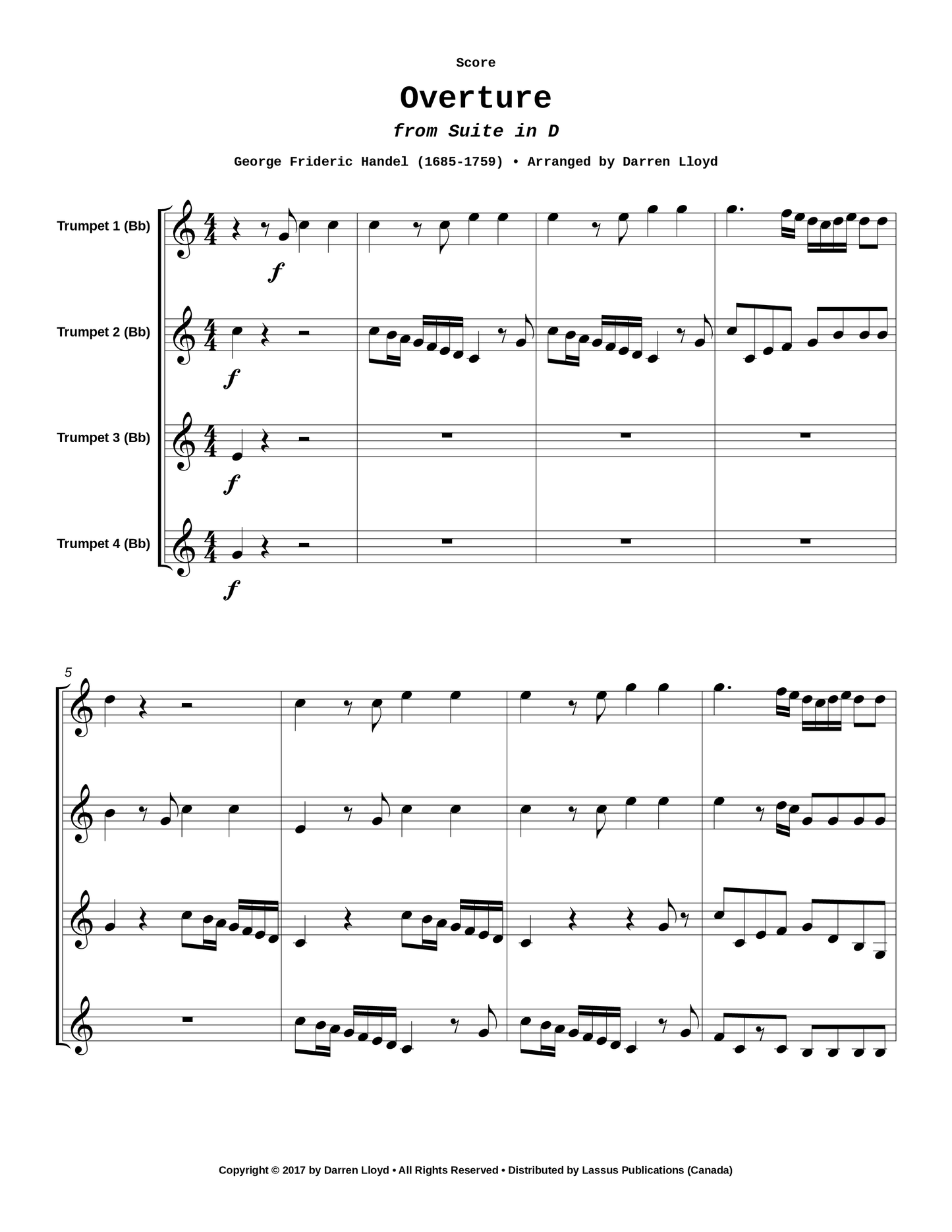 Overture from Suite in D