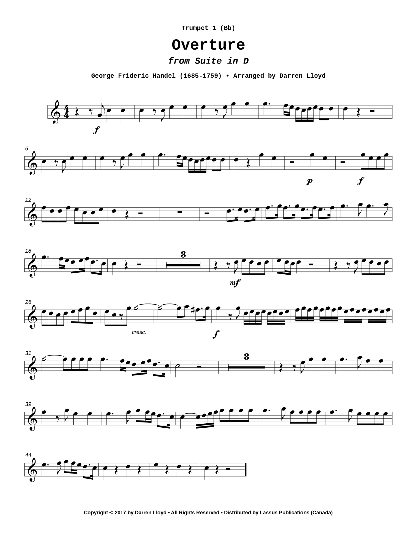 Overture from Suite in D