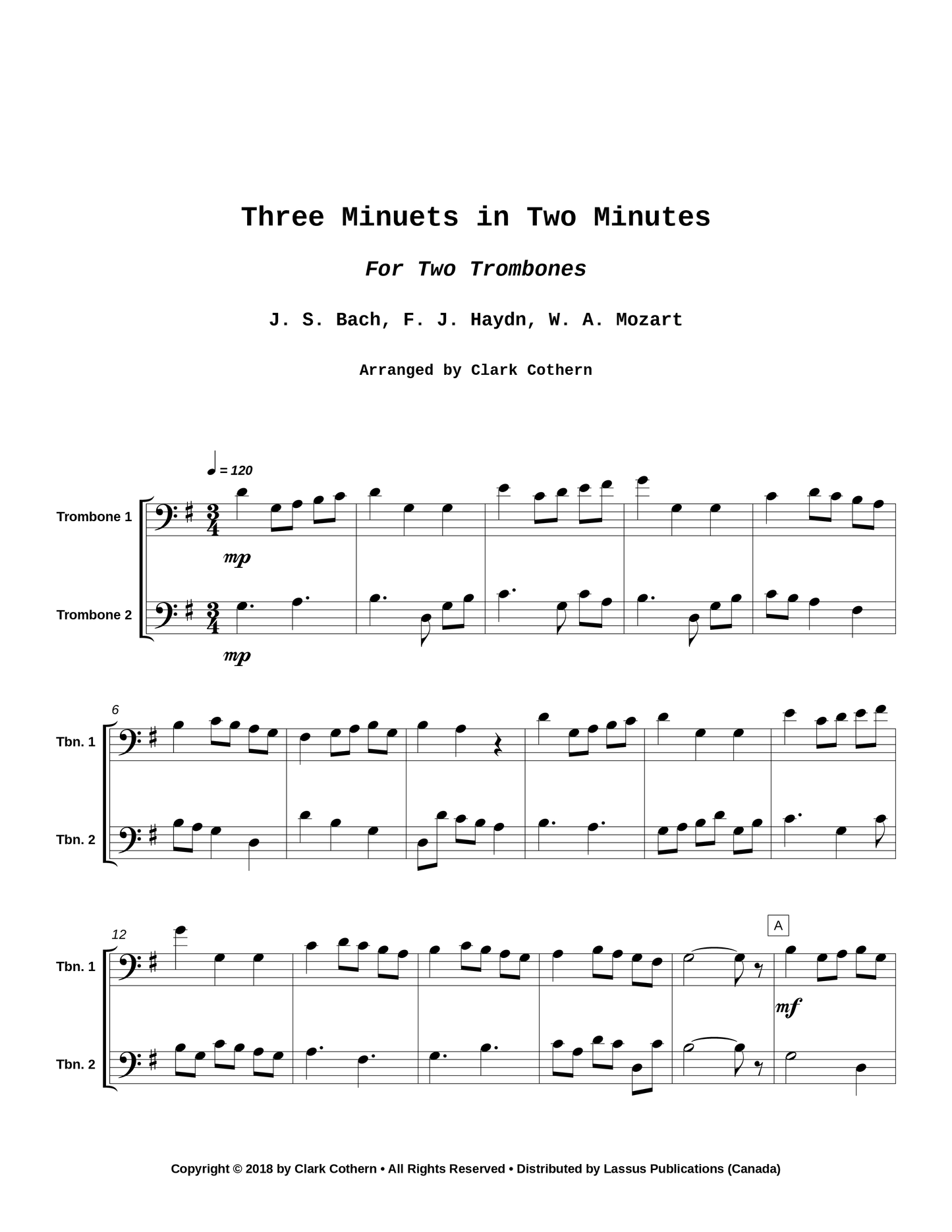 Three Minuets in Two Minutes