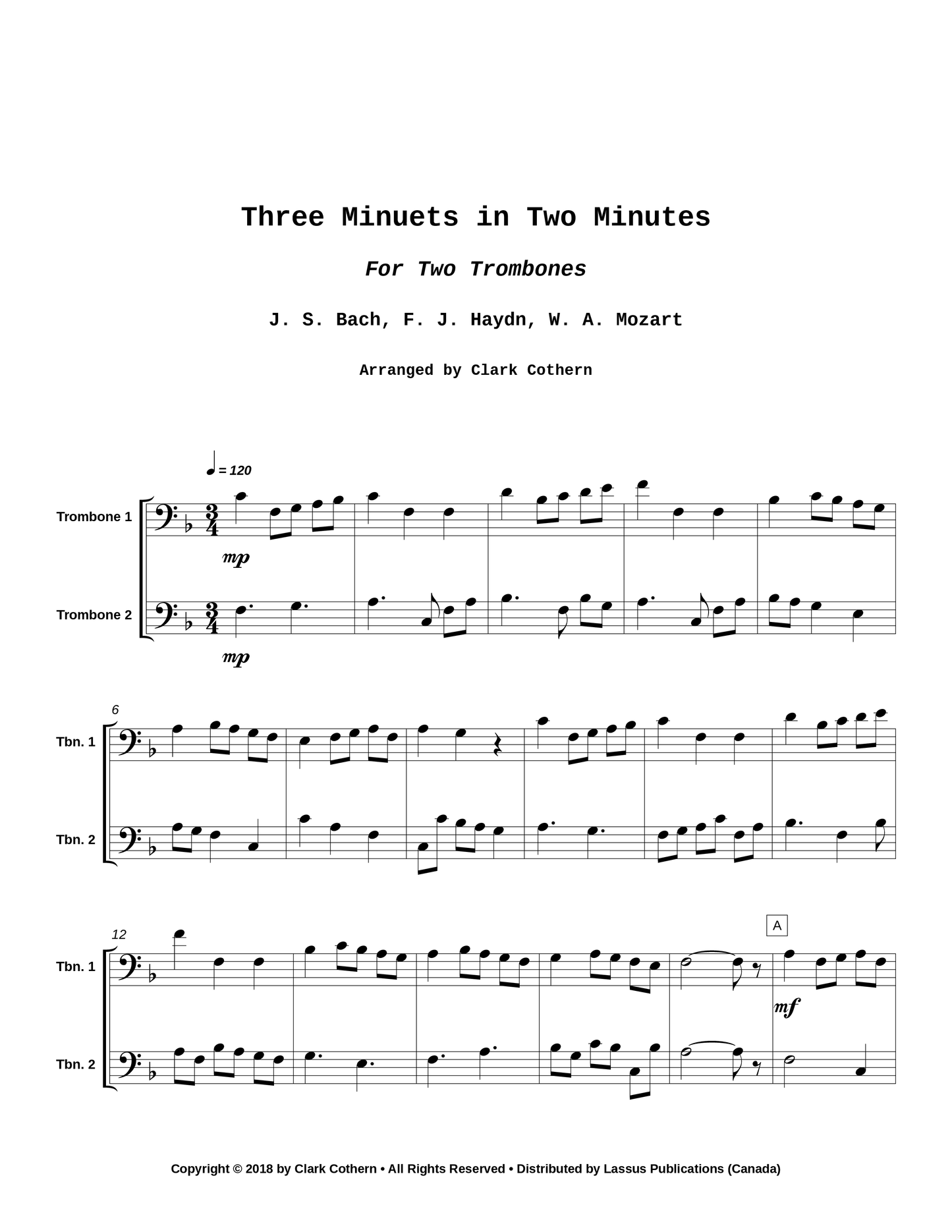 Three Minuets in Two Minutes