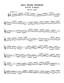 Jazz Scale Studies (First 8 Keys)