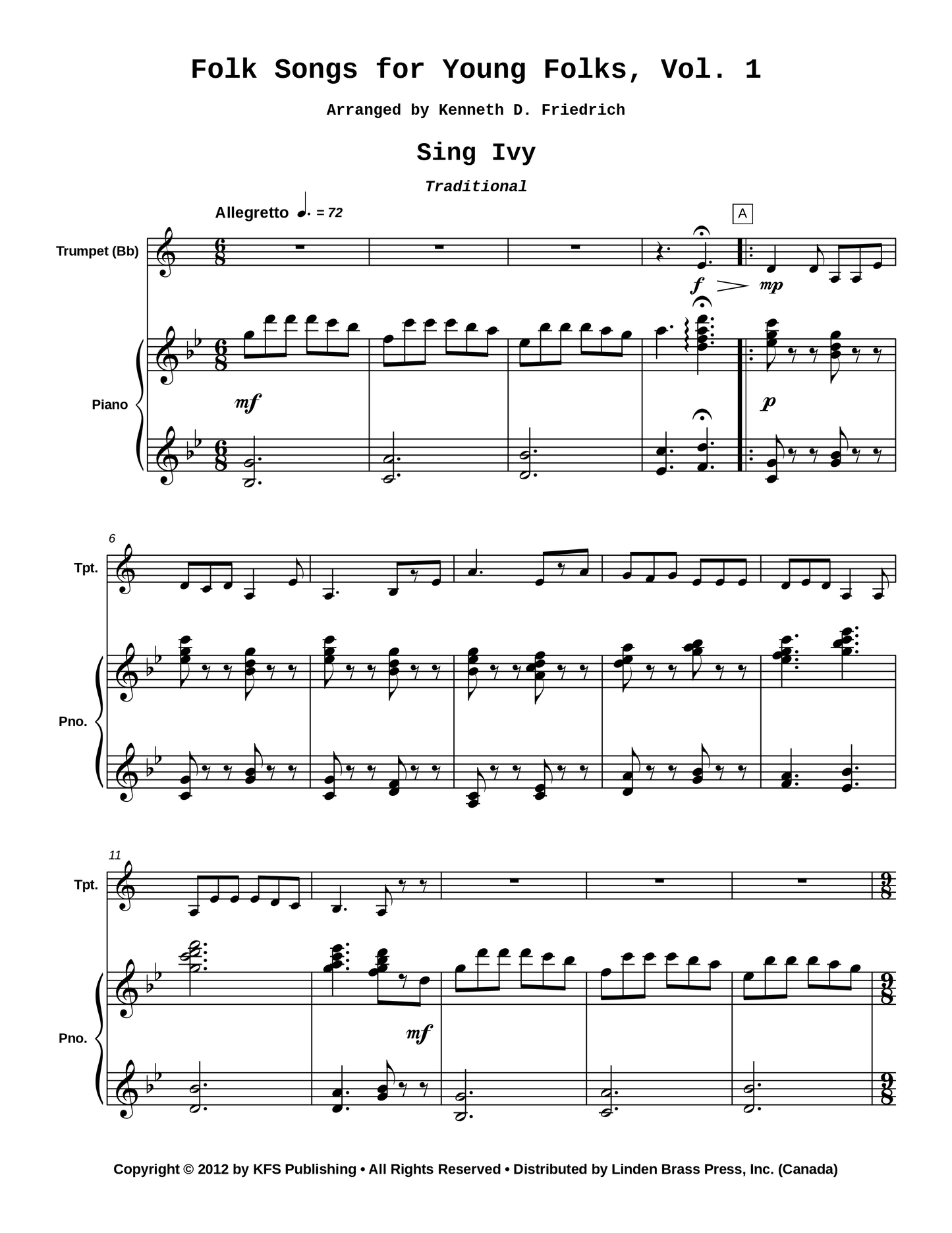 Folk Songs for Young Folks, Vol. 1