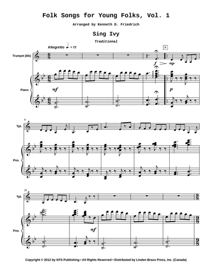 Folk Songs for Young Folks, Vol. 1