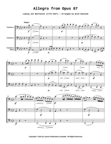 Allegro from Opus 87