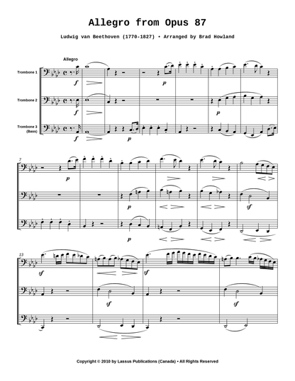 Allegro from Opus 87