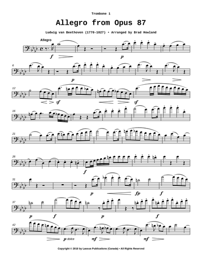 Allegro from Opus 87