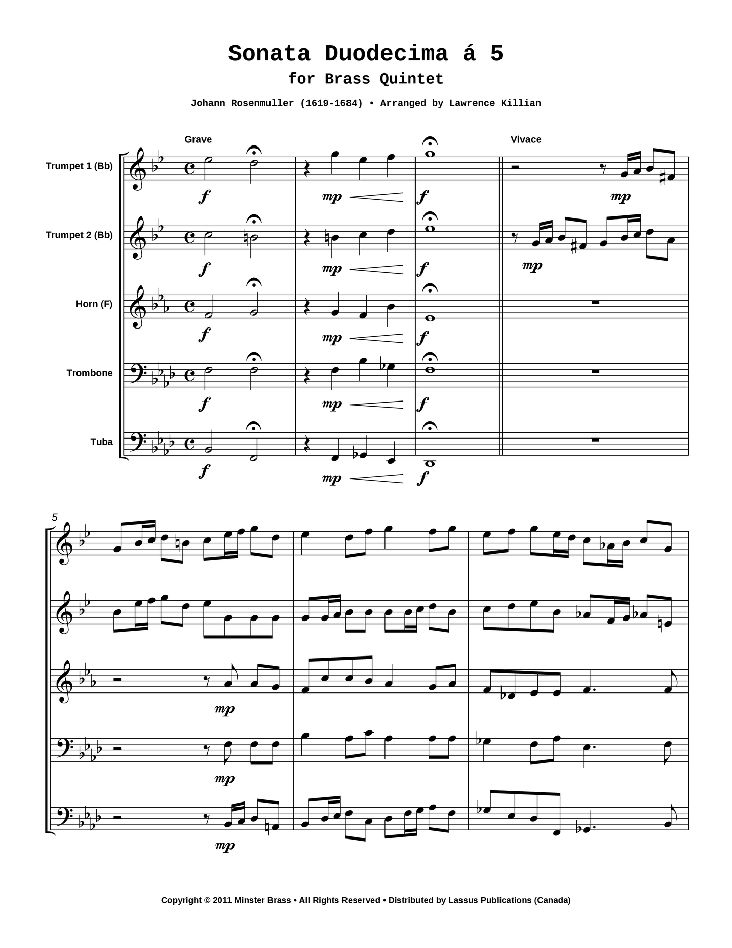 Sonata Duodecima á 5