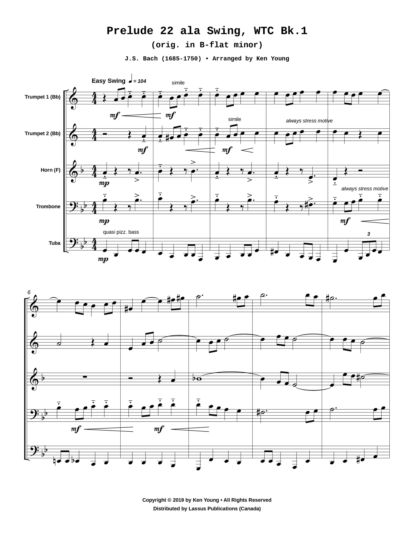 Prelude 22 ala Swing