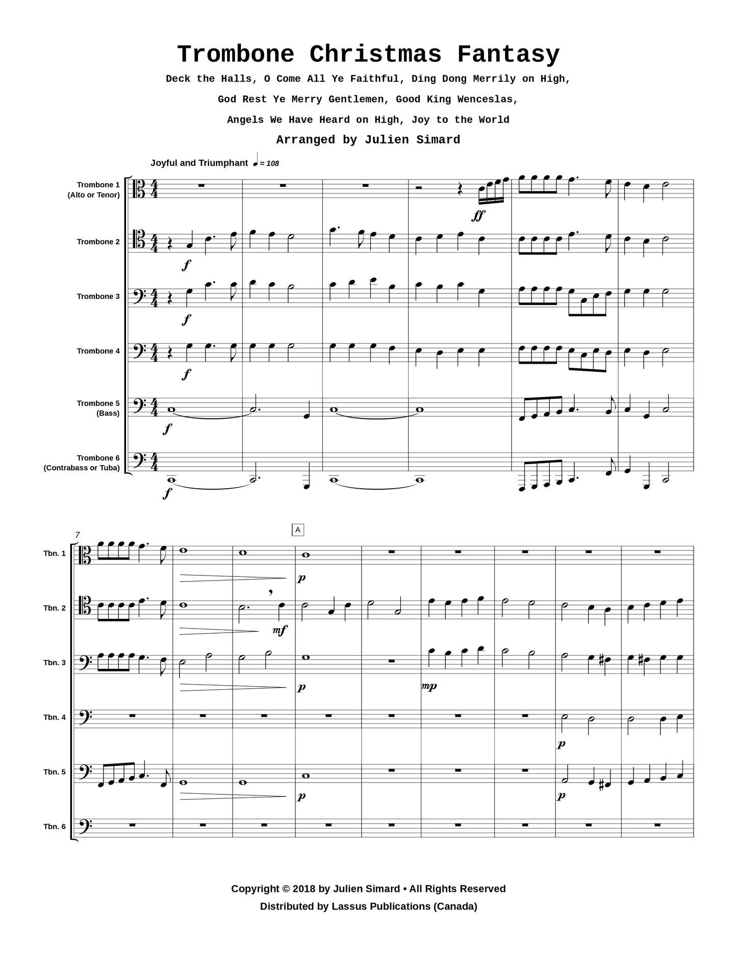 Trombone Christmas Fantasy