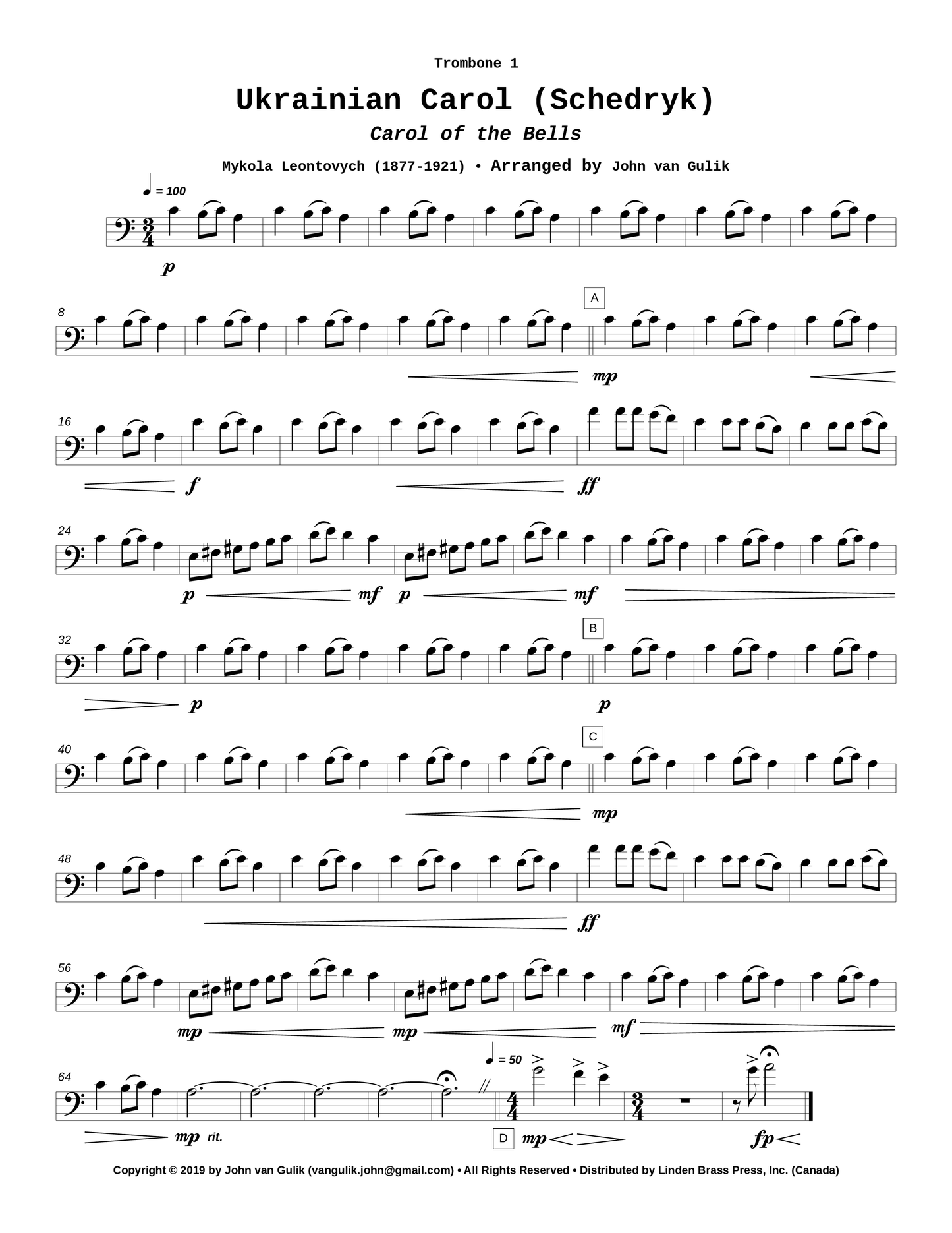 Ukrainian Carol (Schedryk)