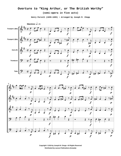 Overture to King Arthur, or The British Worthy