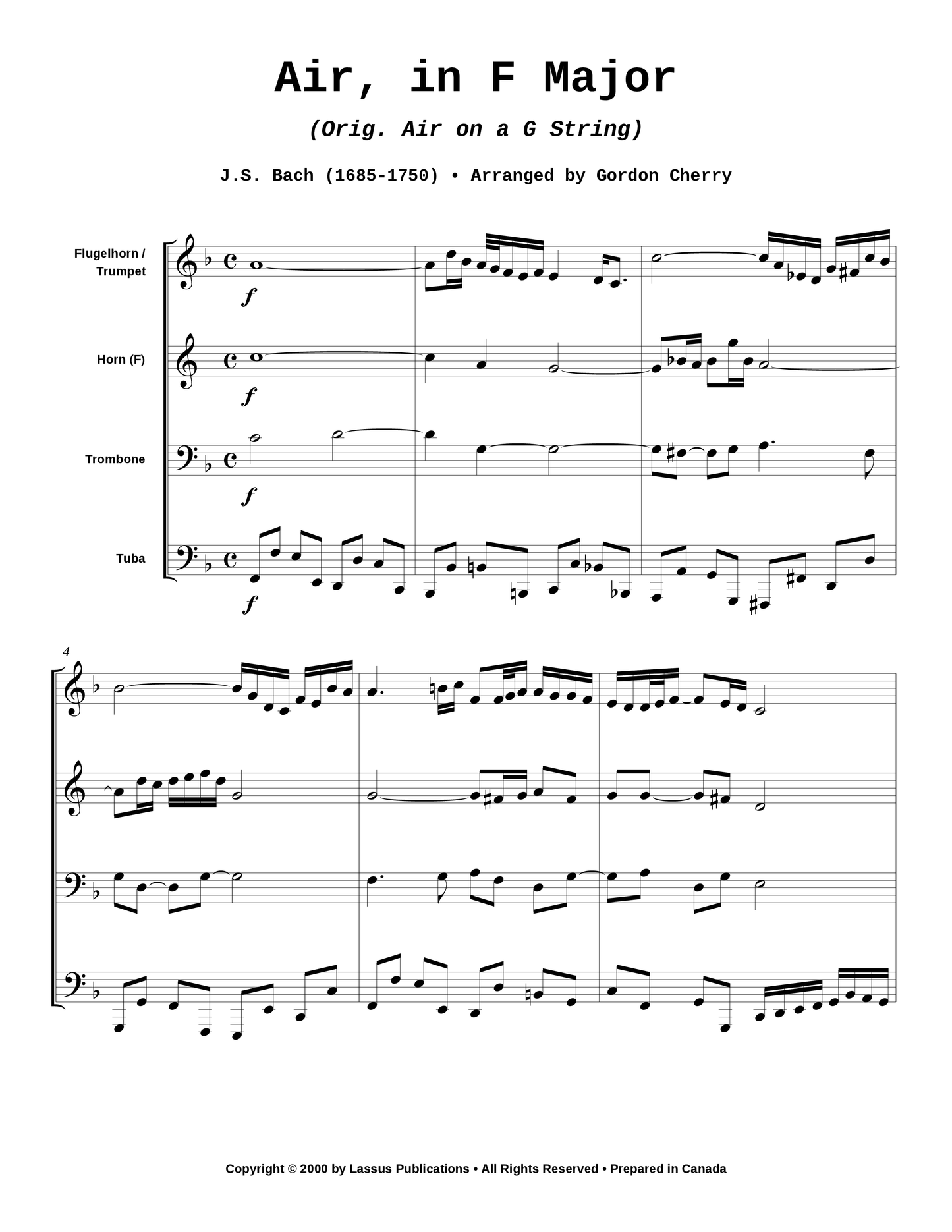 Air, in F Major