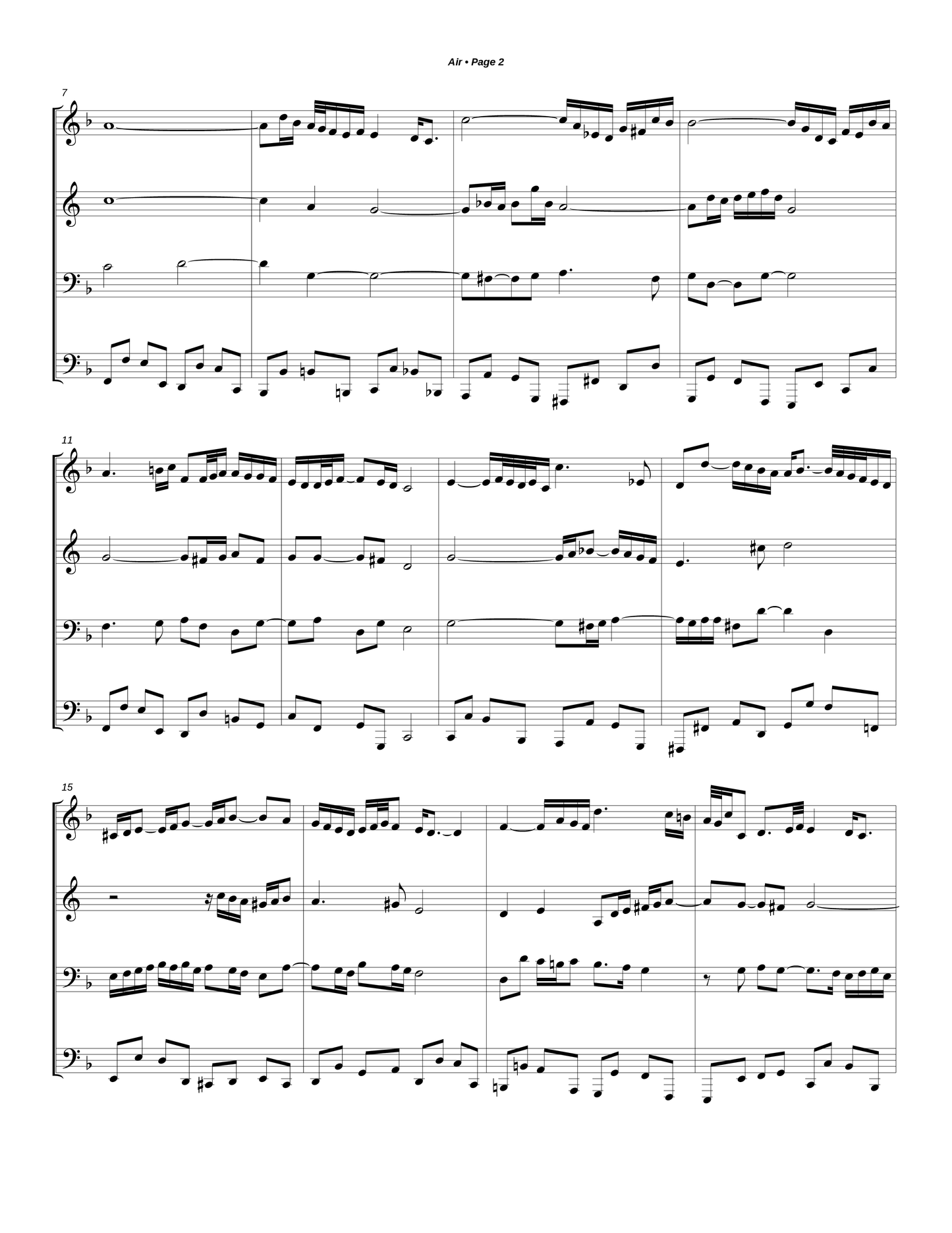 Air, in F Major