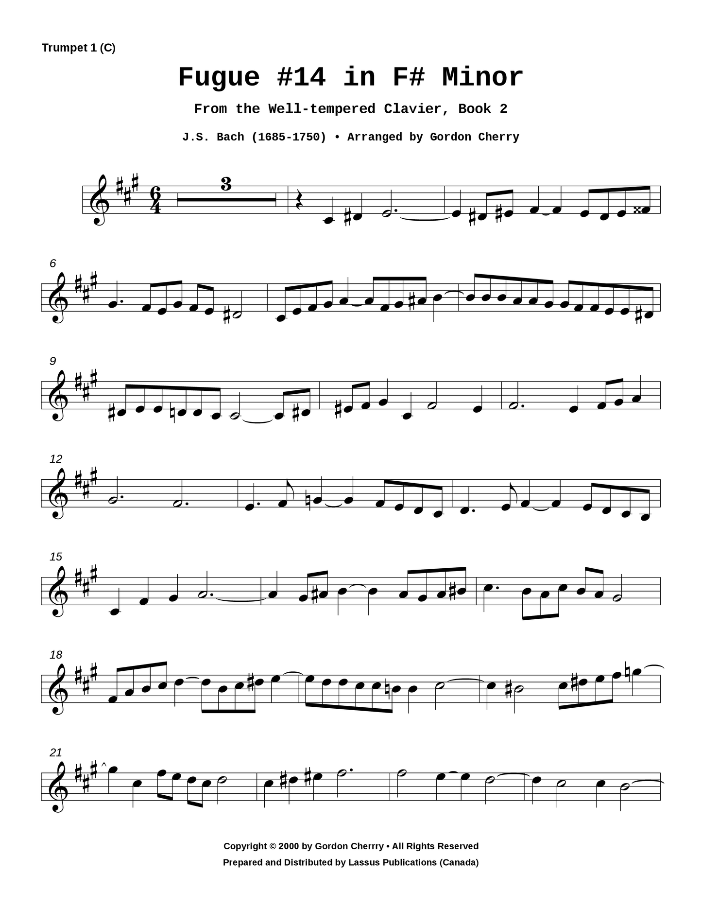 Fugue #14 in F# Minor