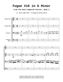 Fugue #16 in G Minor