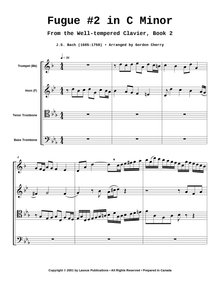 Fugue #2 in C Minor