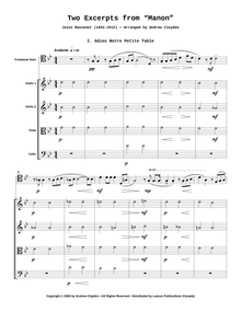 Two Excerpts from Manon