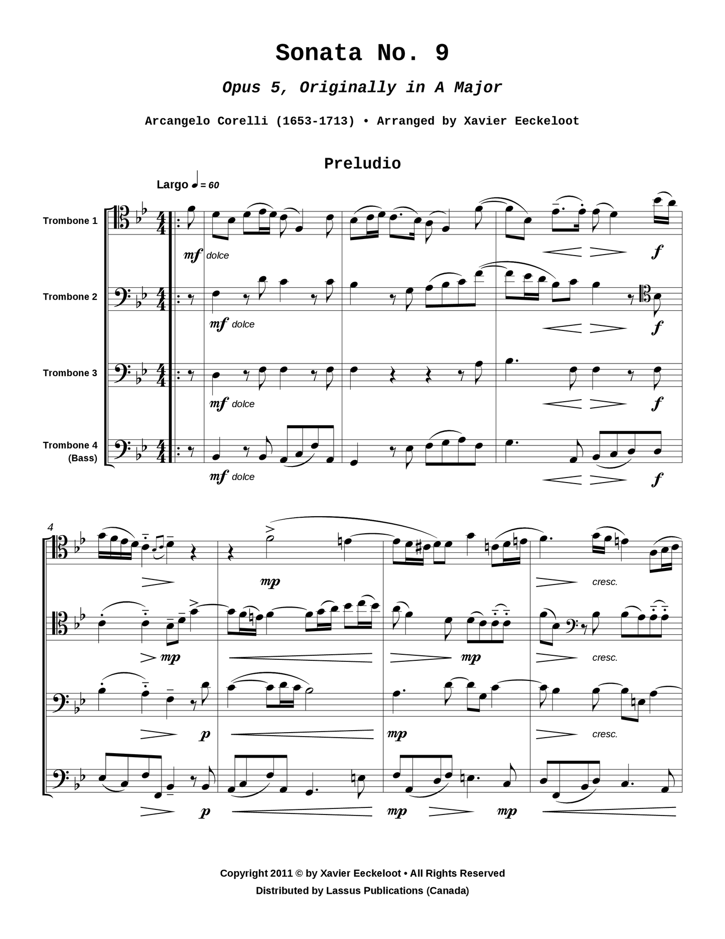 Sonata No. 9, Opus 5