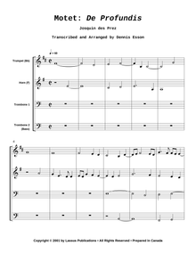 Motet: De Profundis