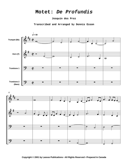 Motet: De Profundis
