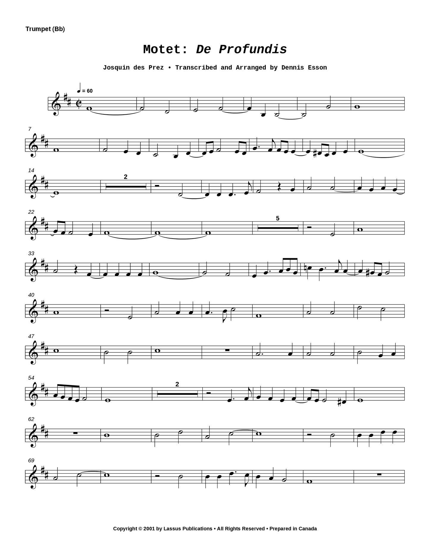Motet: De Profundis