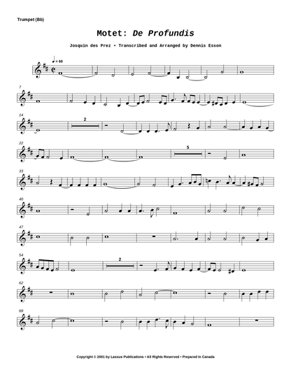 Motet: De Profundis