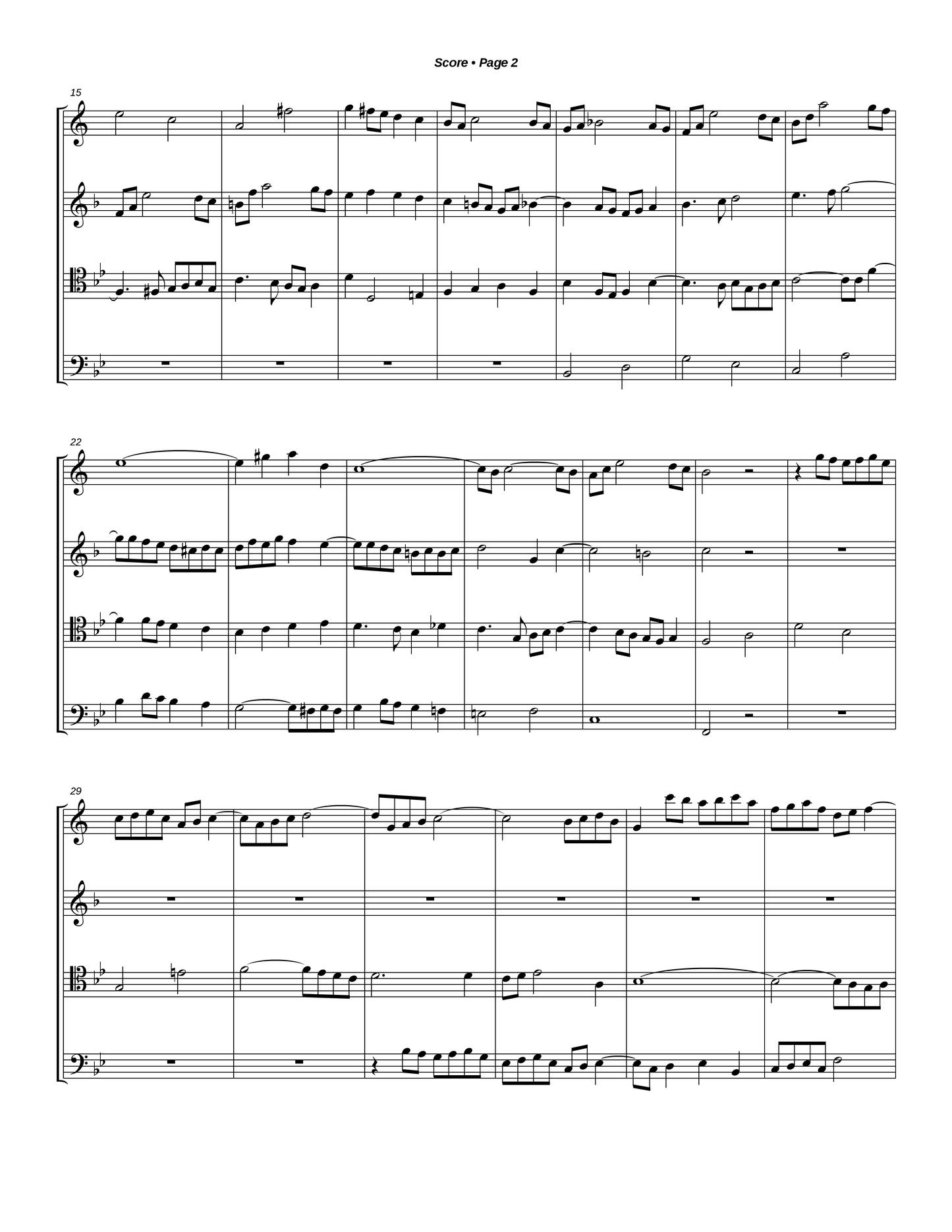 Fugue #23 in Bb Major