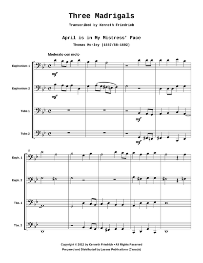 Three Madrigals