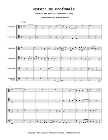 Motet: De Profundis